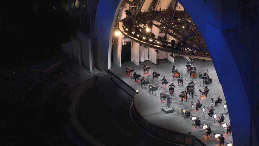 Gustavo Dudamel conducts the Los Angeles Philharmonic at the Hollywood Bowl for the online benefit "Icons on Inspiration."