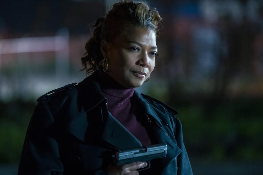 The Equalizer -- CBS TV Series, “Glory” – McCall’s online ad leads her to a mother whose son has been kidnapped by a human trafficker (Thomas Beaudoin) and will be executed unless she steals confidential information from her FBI agent employer. Also, McCall enlists Aunt Vi to help uncover a secret Delilah is keeping from them both, on THE EQUALIZER, Sunday, Feb. 14 (8:00-9:00 PM, ET/PT) on the CBS Television Network. Pictured: Queen Latifah as Robyn McCall Photo: Barbara Nitke/CBS ©2020 CBS Broadcasting, Inc. All Rights Reserved. Queen Latifah in "The Equalizer" on CBS.