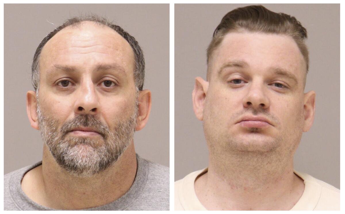 Mug shots of Barry Croft Jr. and Adam Fox.