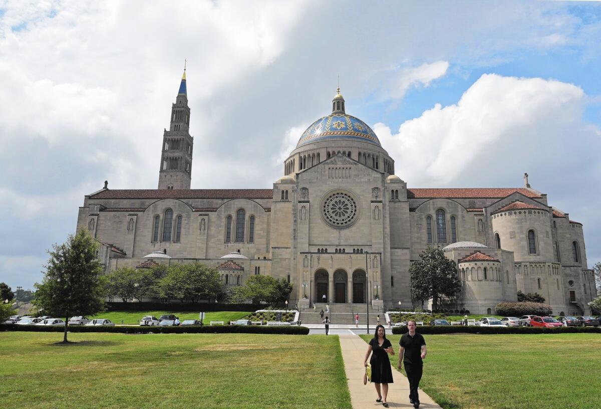 The Basilica of the National Shrine of the Immaculate Conception, on the campus of Catholic University in Washington, D.C., has 81 chapels dedicated to different nationalities and cultures.