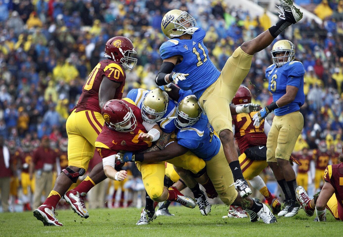 Cassius Marsh, Eric Kendricks, Anthony Barr, Matt Barkley