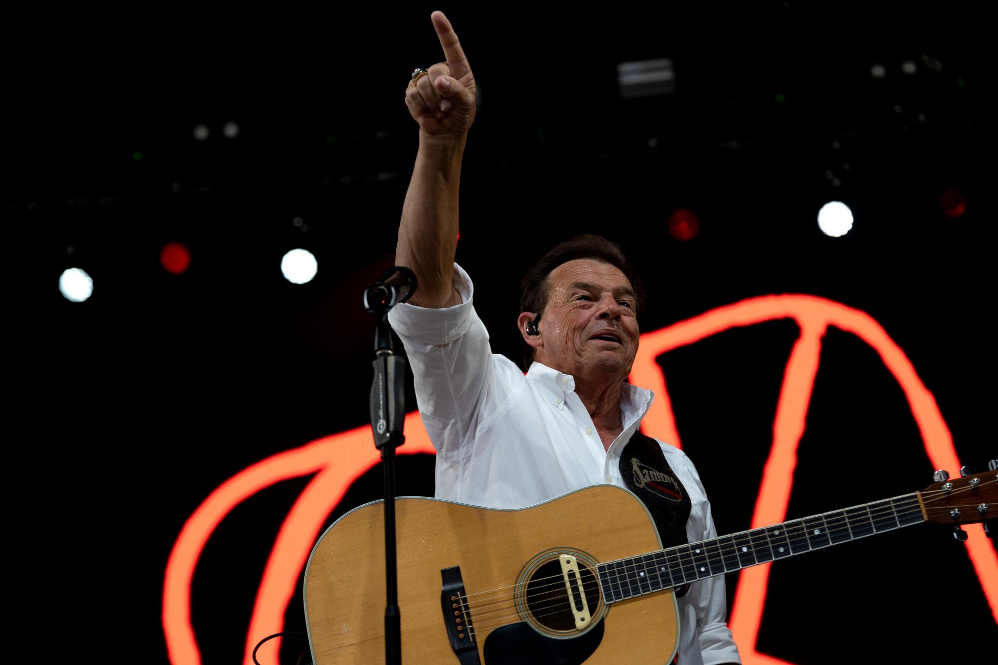 Sammy Kershaw performs on the Palomino Stage on the first day of Stagecoach 2023.