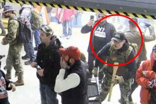 This image from the U.S. Capitol Police security video shows William Chrestman, circled in annotation by the Justice Department in the Motion for Emergency Stay and for Review of Release Order, in a tunnel underneath the U.S. Capitol on Jan 6. 2021, in Washington. Christian has been sentenced to more than four years in prison for his role in a mob's attack on the U.S. Capitol by U.S. District Judge Timothy Kelly on Friday, Jan. 11, 2024. (Justice Department via AP)