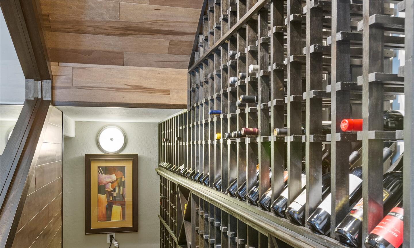 The wine cellar.