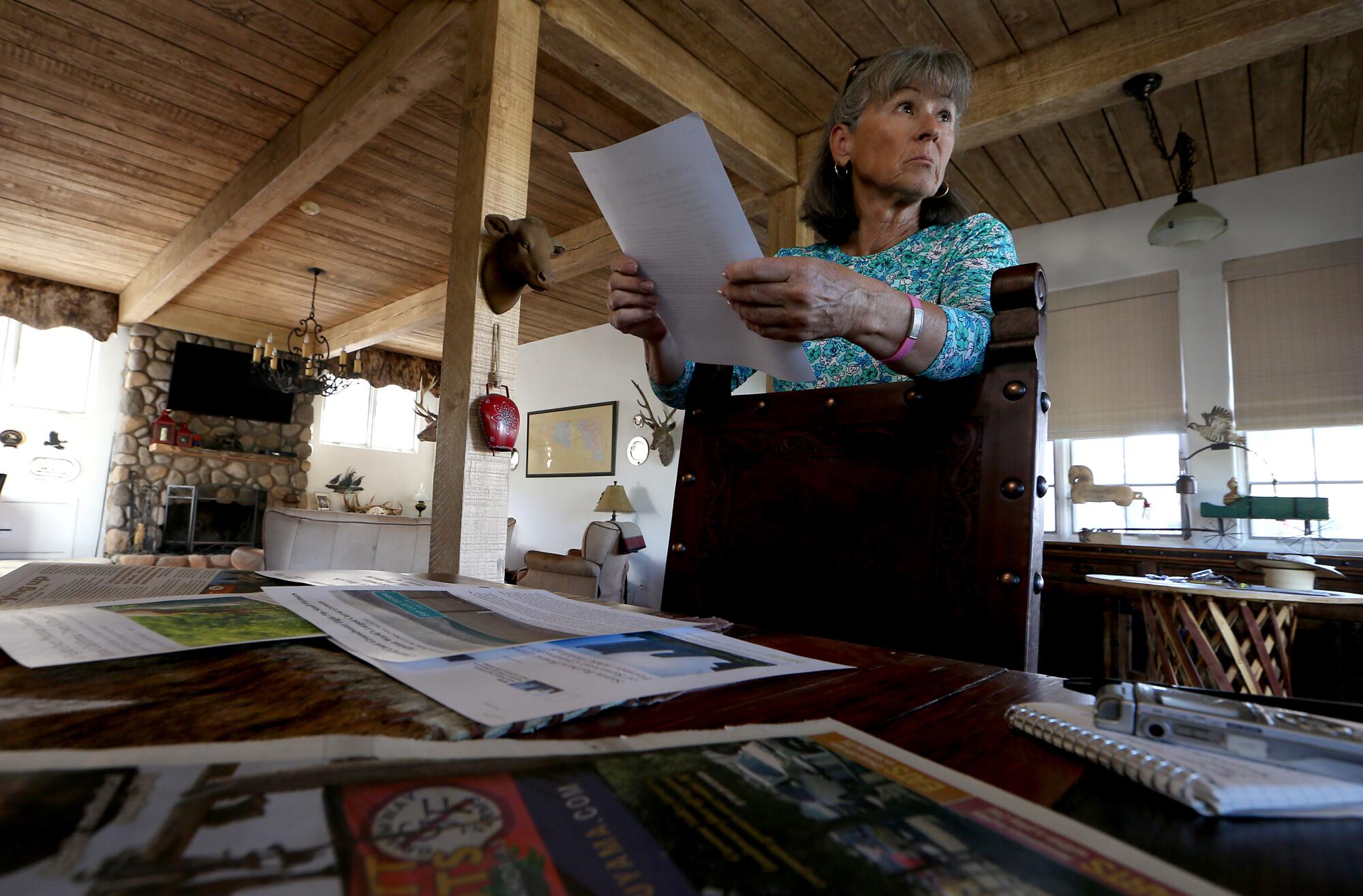 Pam Doiron raises cattle at the Spanish Ranch in the Cuyama Valley. 