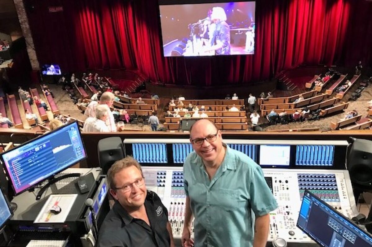 Kevin McGinty, audio engineer at the Grand Ole Opry, with interviewer Dan Del Fiorentino, was 5,000th NAMM oral profile.