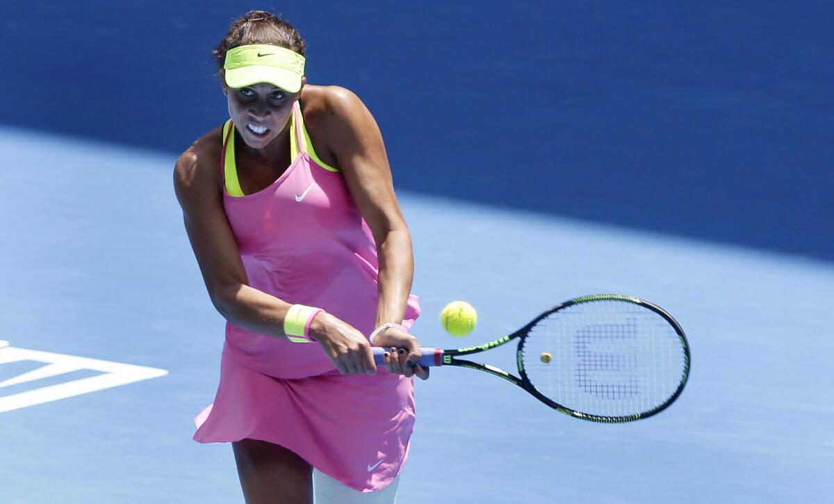 Madison Keys beat Venus Williams, 6-3, 4-6, 6-4, in the quarterfinals of the Australian Open. Keyes will face Serena Williams in the semifinal round.