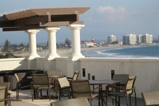 Views from the rooftop porch at the new Coronado Navy Lodge are stunning. The lodge is designed for Navy personnel who need somewhere to stay for up to three months.