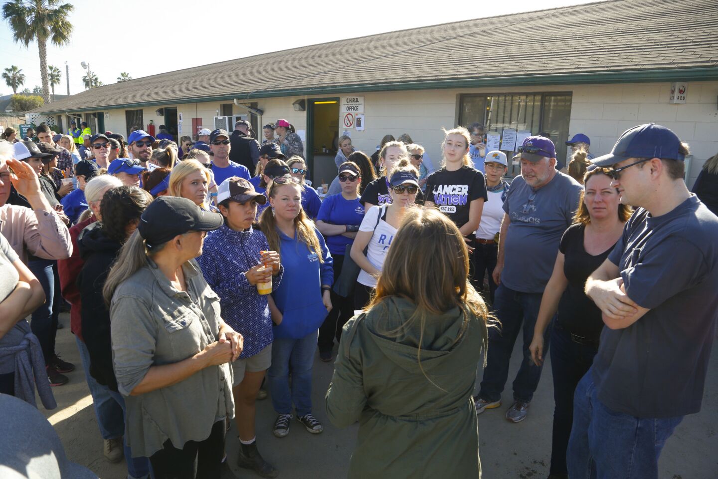 Evacuation Center for horses from the North County