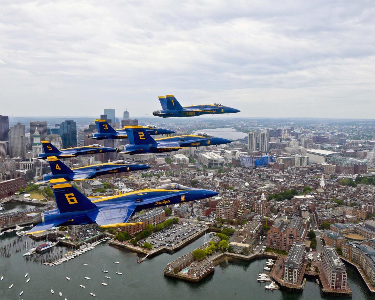 Navy Blue Angels in action
