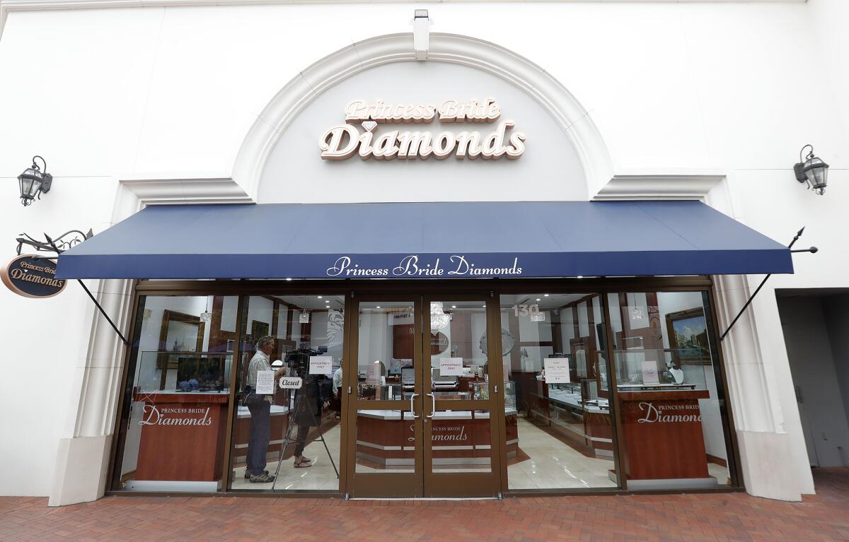Princess Bride Diamonds at the Bella Terra Mall in Huntington Beach.