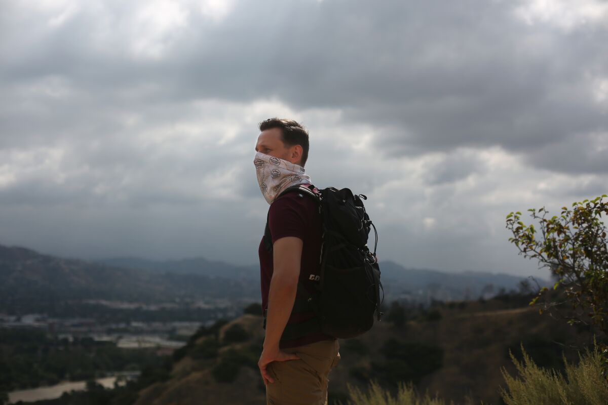 Casey Schreiner on one of his favorite trails at Griffith Park.