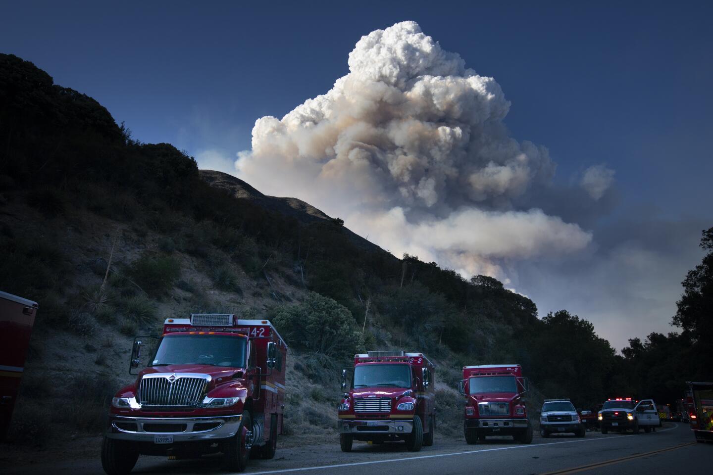 Lake fire near Lake Hughes