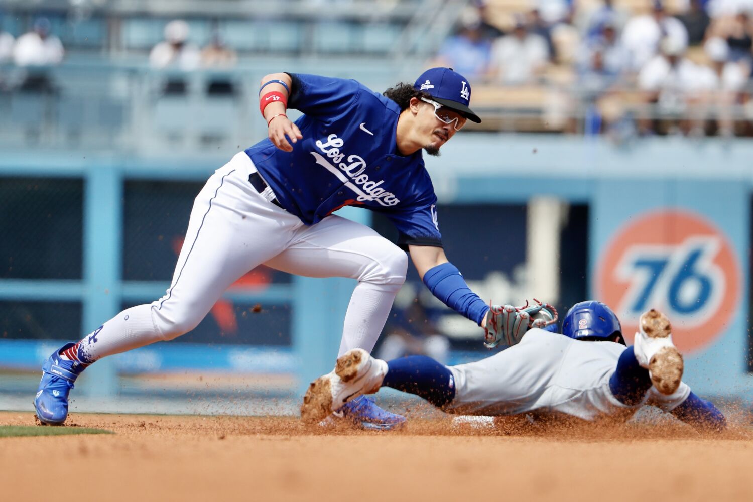 With Miguel Vargas at second base, Dodgers have 'an expectation he will get better'