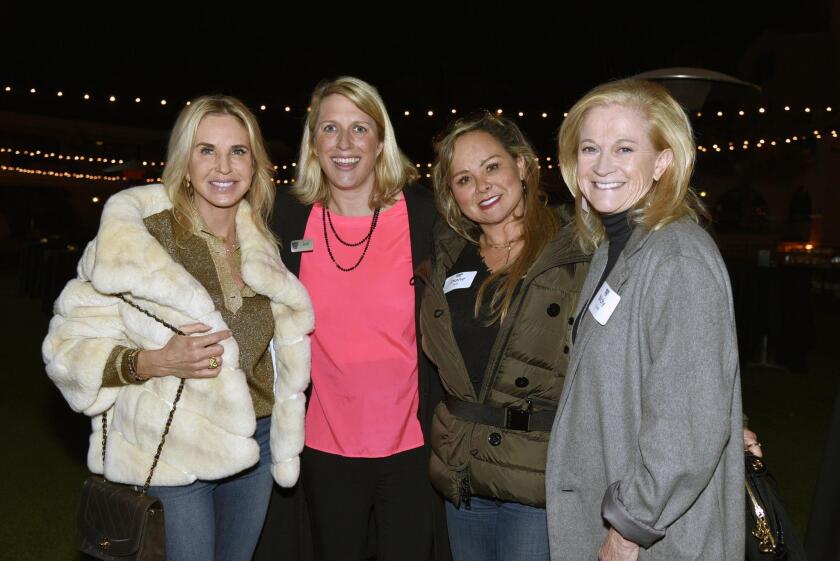 Amy Koman, Padres Pedal the Cause Executive Director Anne Marbarger, Diane Hyat, Nicky Taylor