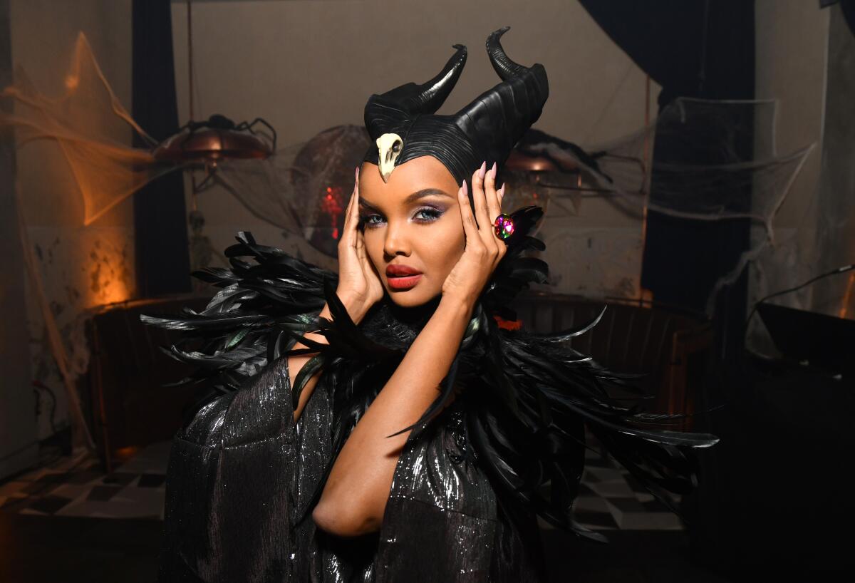 Halima Aden as Maleficent