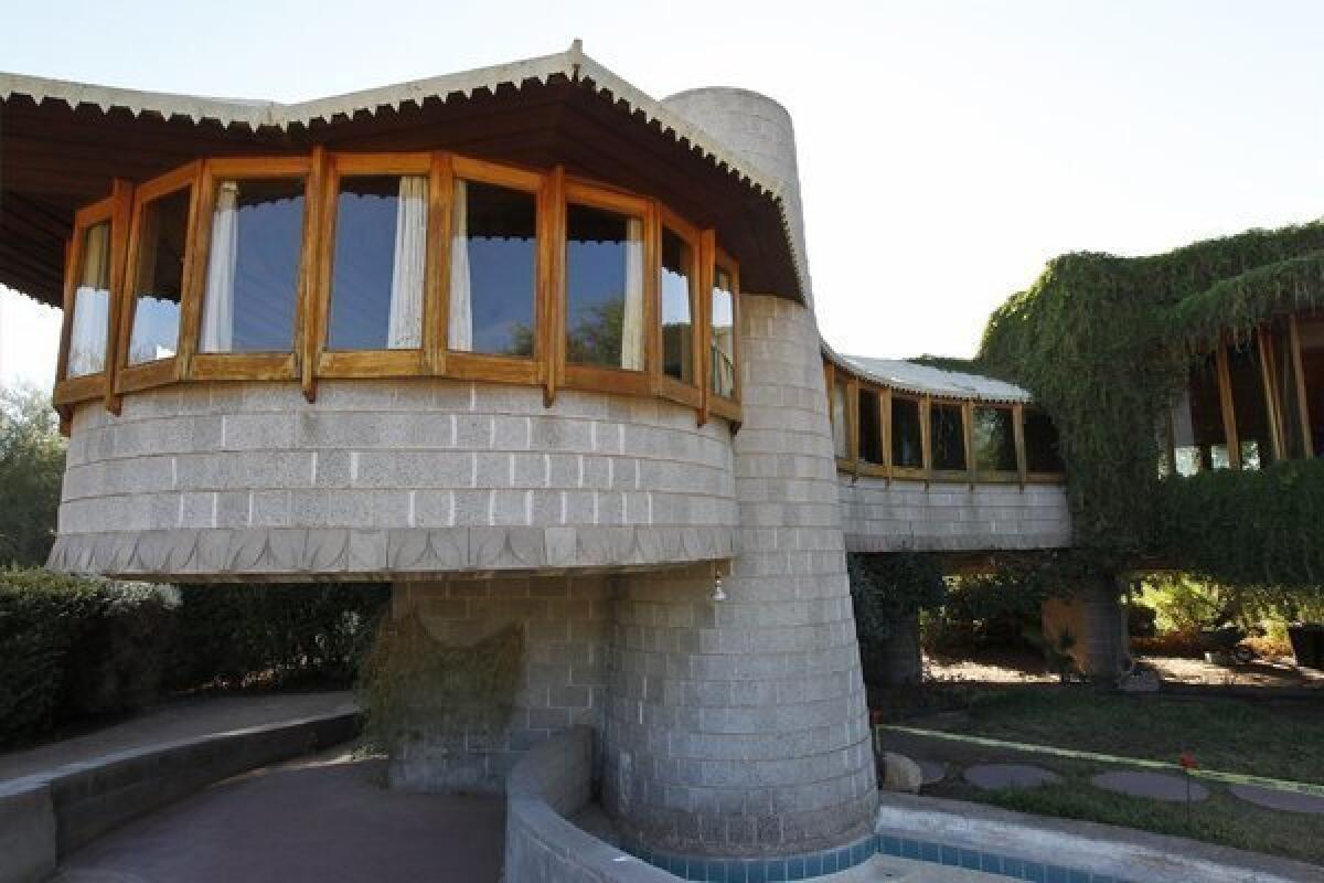 This Phoenix home was designed by noted architect Frank Lloyd Wright.