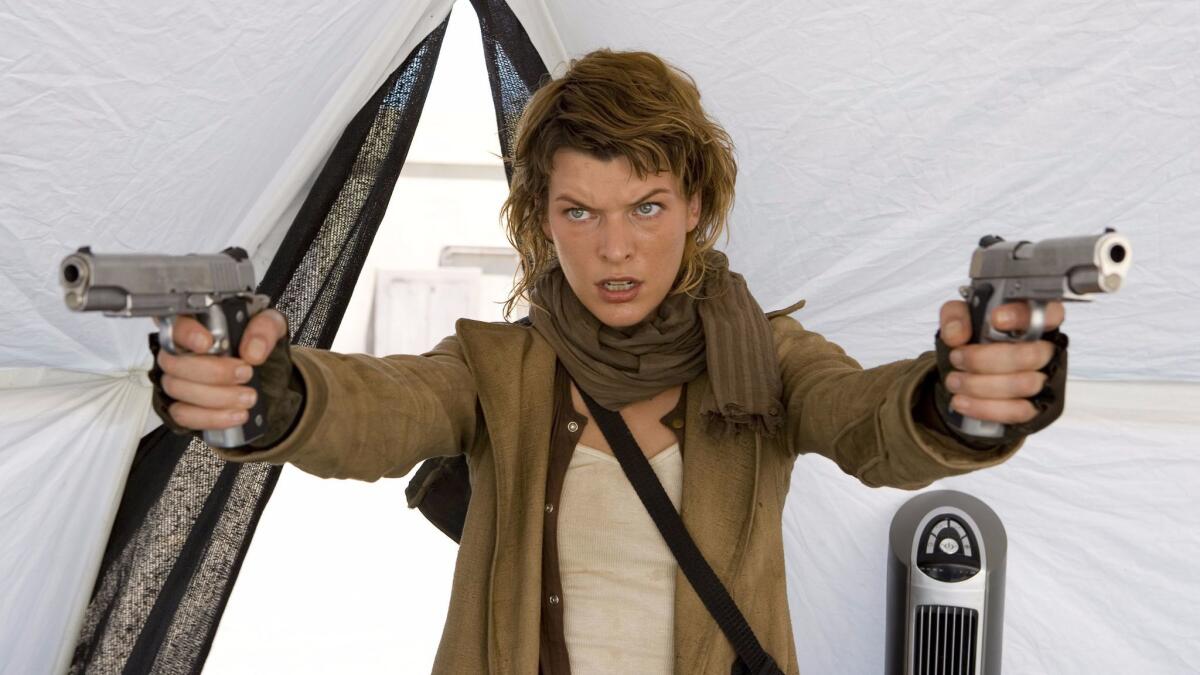 Milla Jovovich in "Resident Evil: Extinction." (Rolf Konow / Sony Pictures Entertainment)