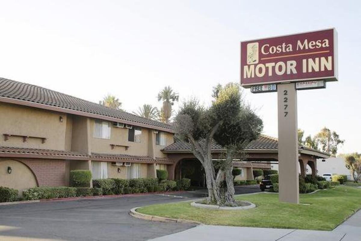 Calls to police from motels such as the Motor Inn are down, according to figures.