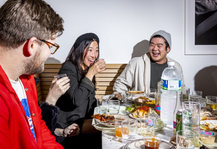 Diners enjoy the provisions and their company while dining for the first time at Yangban Society