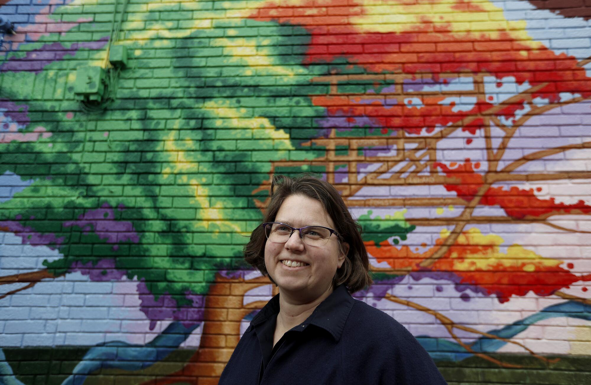 Kathy Schuth runs a community affordable housing group in the Near Northwest Neighborhood of South Bend, Ind.