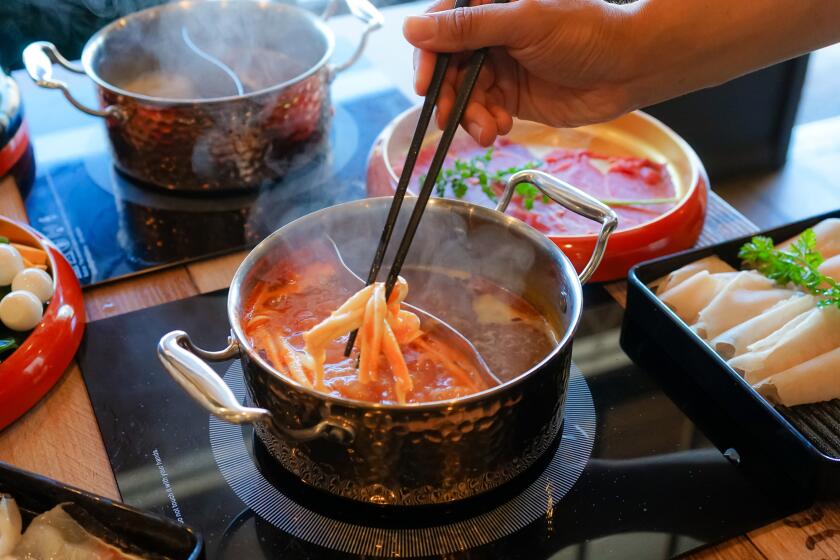 Kanpai BBQ, a Japanese hot pot restaurant, has opened on Convoy Street in Kearny Mesa.