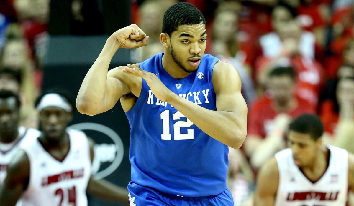 Karl-Anthony Towns and the unbeaten Wildcats will look to muscle their way to an unbeaten season and NCAA title.