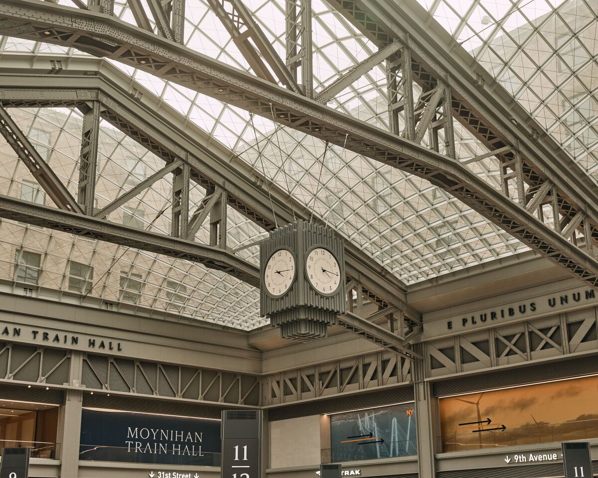 The Moynihan Train Hall was built in a renovated Beaux-Arts building.
