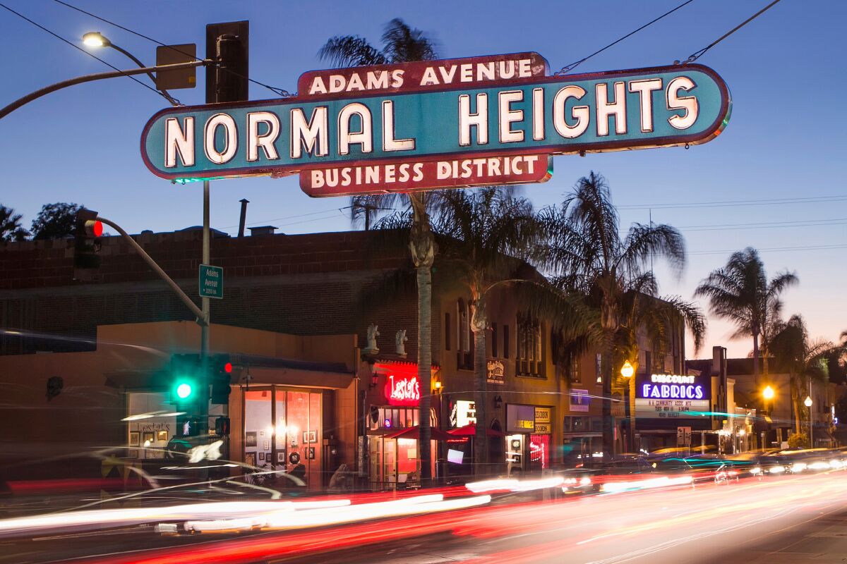 Normal Heights Sign in San Diego CA