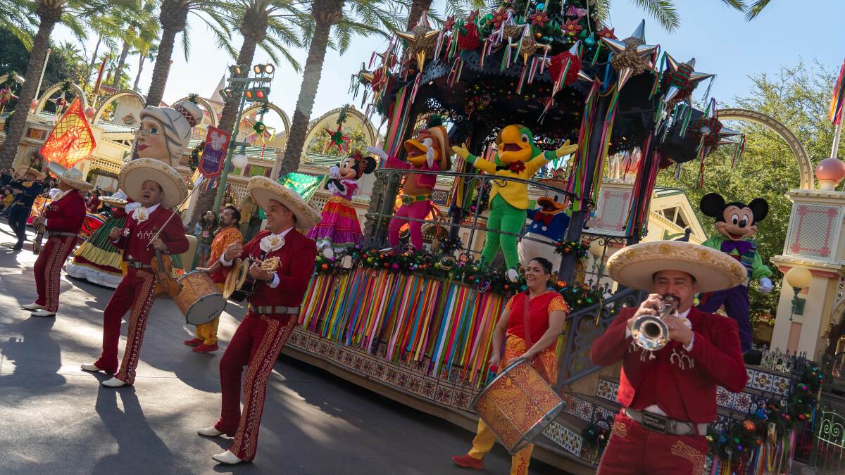 Mariachi plan at the Viva Navidad festival at Disney California Adventure. 