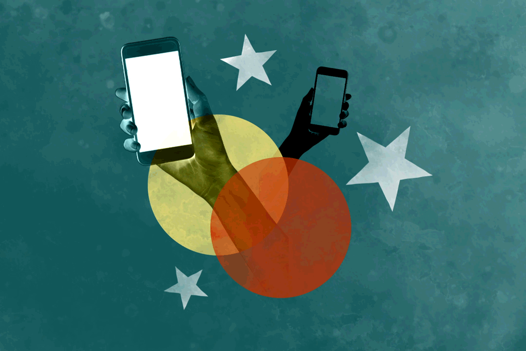 Illustration of cellphones