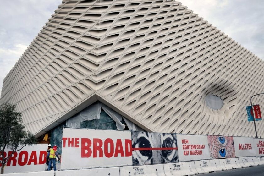 The Broad Museum in downtown Los Angeles, photographed Jan. 26.