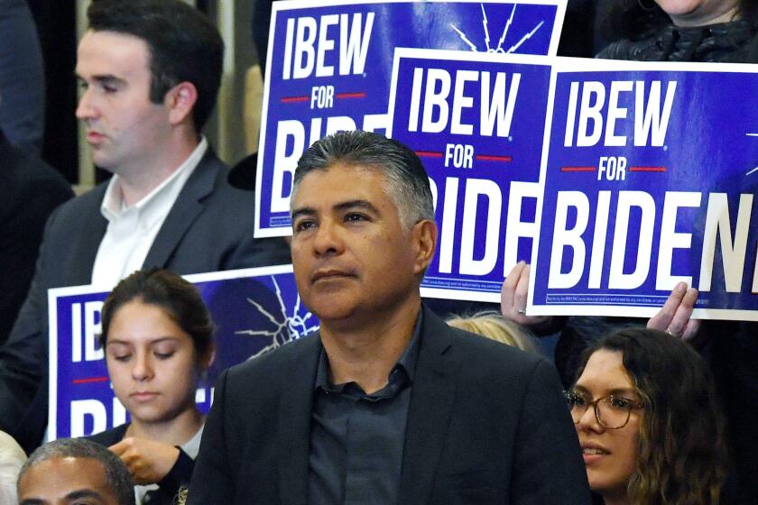 LAS VEGAS, NEVADA - FEBRUARY 21, 2020: U.S. Rep. Tony Cardenas (D-CA) stands