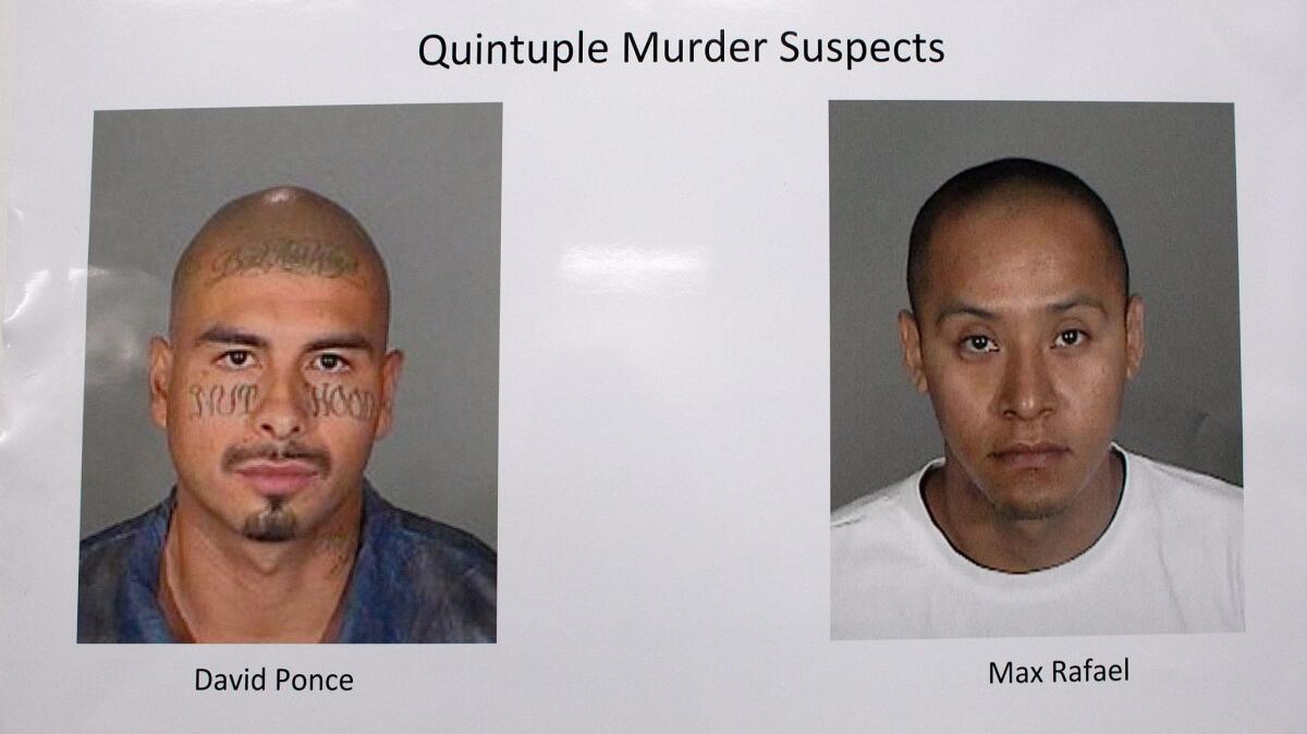 David Cruz Ponce and Max Eliseo Rafael were found guilty of five counts of murder and one count of kidnapping. A jury has called for the death penalty for Ponce.