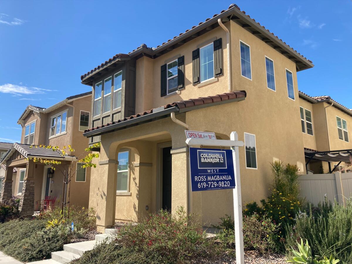 A home for sale in the Otay Ranch neighborhood of Chula Vista