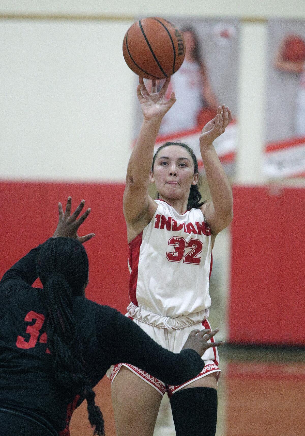 Burroughs High junior girls' basketball player Faith Boulanger was named Pacific League co-Player of the Year, averaging 14.5 points. 8.2 rebounds and 2.1 steals per game.