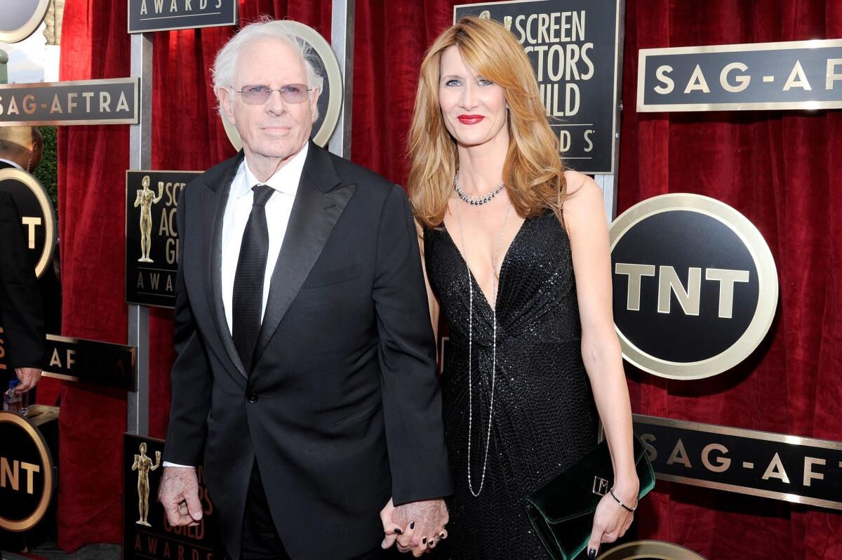 "Has this all made us closer?" Bruce Dern's daughter Laura Dern yelled into the ear of her hearing-impaired dad, repeating a reporter's question. "It's wonderful to have an excuse to be together," the "Nebraska" star said.