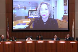 Long Beach, CA - The California State University Board of Trustees meet and announce the selection of Mildred Garcia as the new systemwide chancellor on July 12, 2023 . (Luis Sinco / Los Angeles Times)