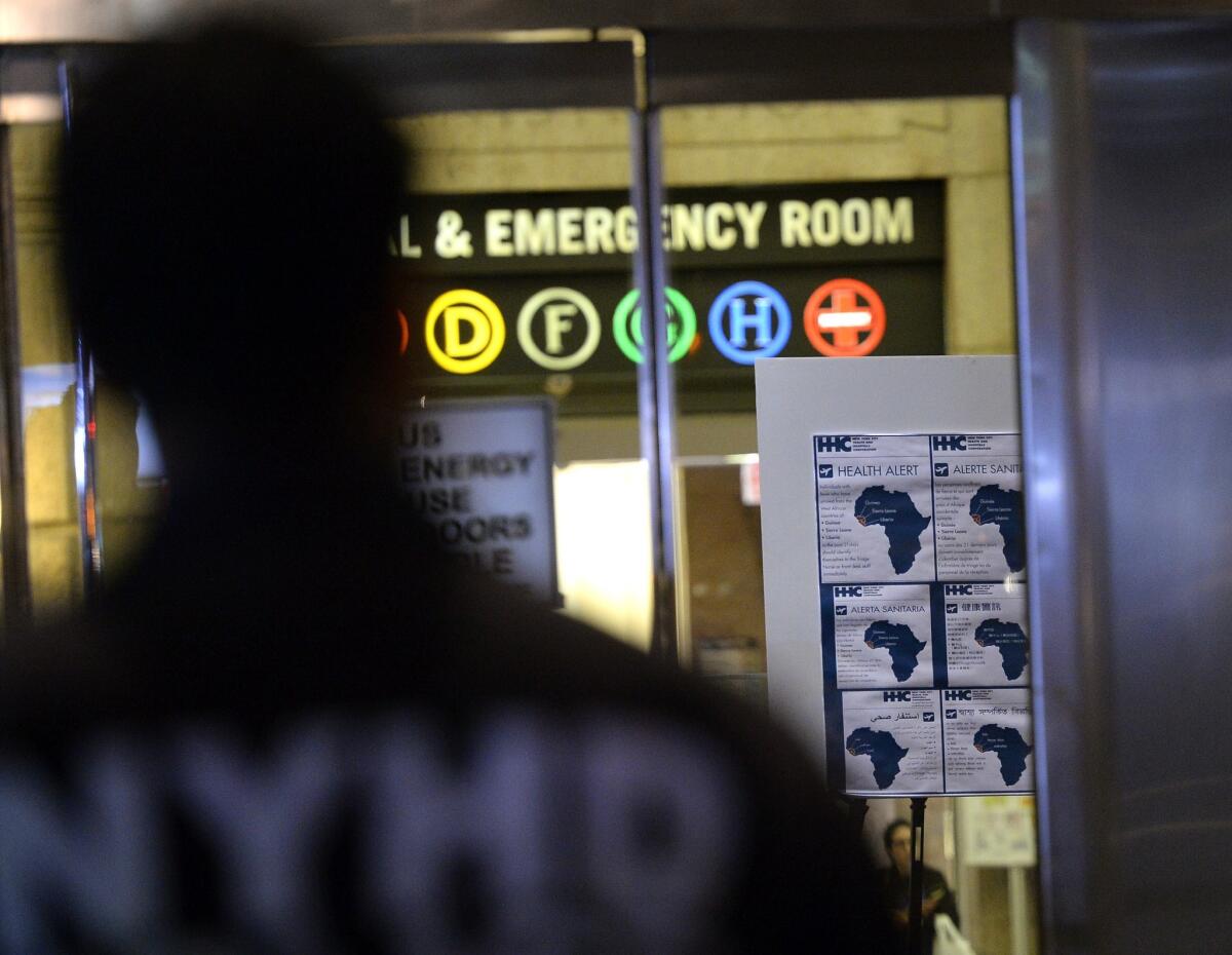 Bellevue Hospital in New York City is a designated isolation facility for the treatment of potential Ebola patients.