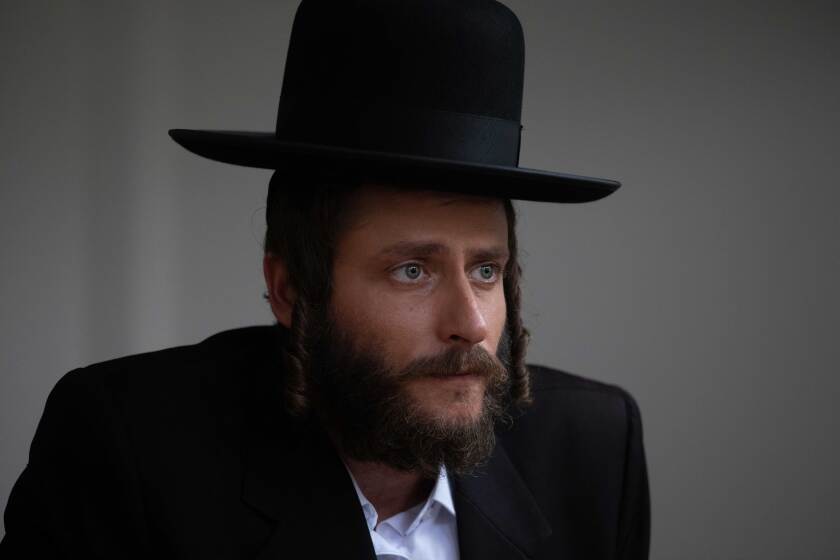 Michael Aloni as Akiva in "Shtisel," about an ultra-Orthodox family in Israel that streams in the U.S. on Netflix.