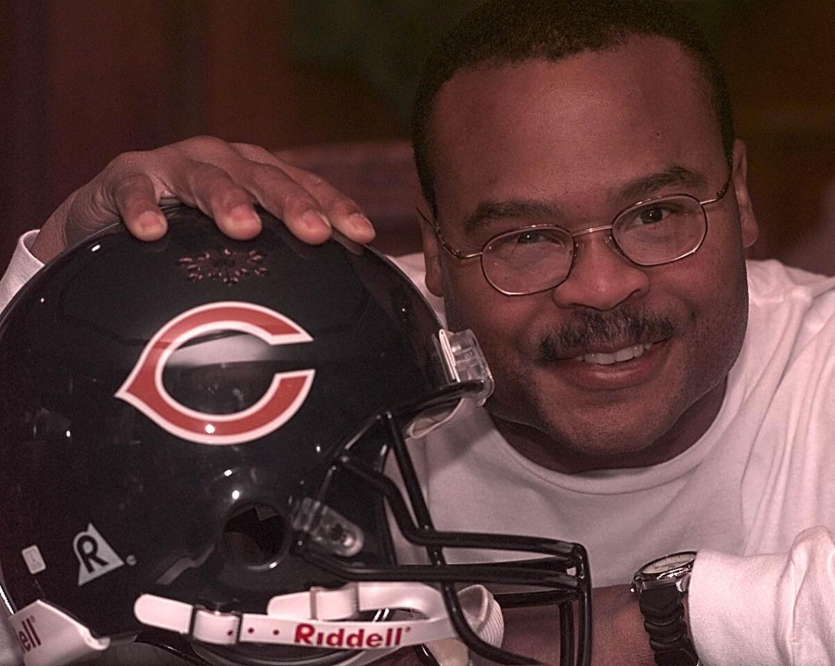 Former Bears linebacker Mike Singletary before he found out he made the Hall of Fame.
