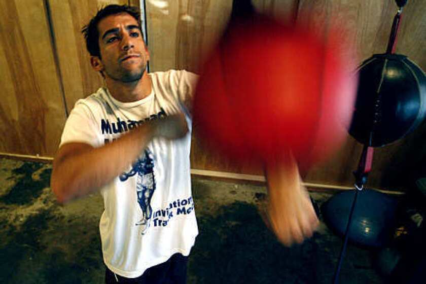 'CSI: Miami' actor Jonathan Togo working out at home.