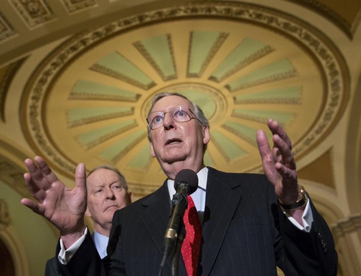 Minority Leader Mitch McConnell of Kentucky agreed to avoid a weekend session in the Senate.