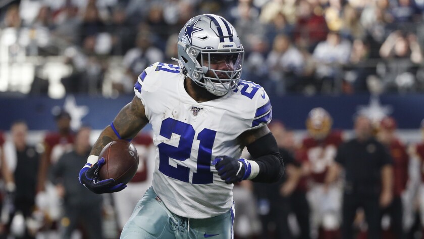 Ezekiel Elliott Tests Positive For Covid 19 His Agent Says Los Angeles Times