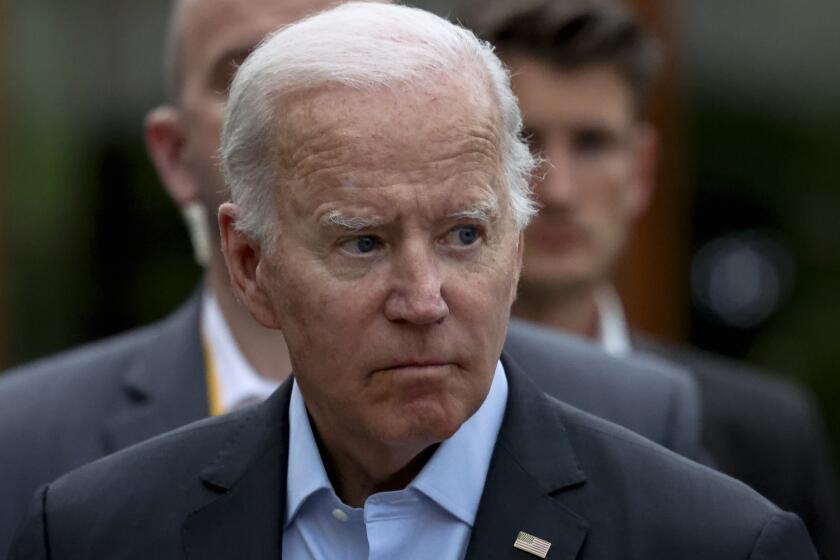 President Joe Biden attends the G7 leaders' summit at Castle Elmau in Elmau, near Garmisch-Partenkirchen, Germany, Monday, June 27, 2022. The Group of Seven leading economic powers are meeting in Germany for their annual gathering Sunday through Tuesday. (Lukas Barth/Pool via AP)