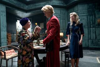 Fionnula Flanagan as Grandma'am, Tom Blyth as Coriolanus Snow and Hunter Schafer as Tigris Snow in The Hunger Games: The Ballad of Songbirds and Snakes. Photo Credit: Murray Close