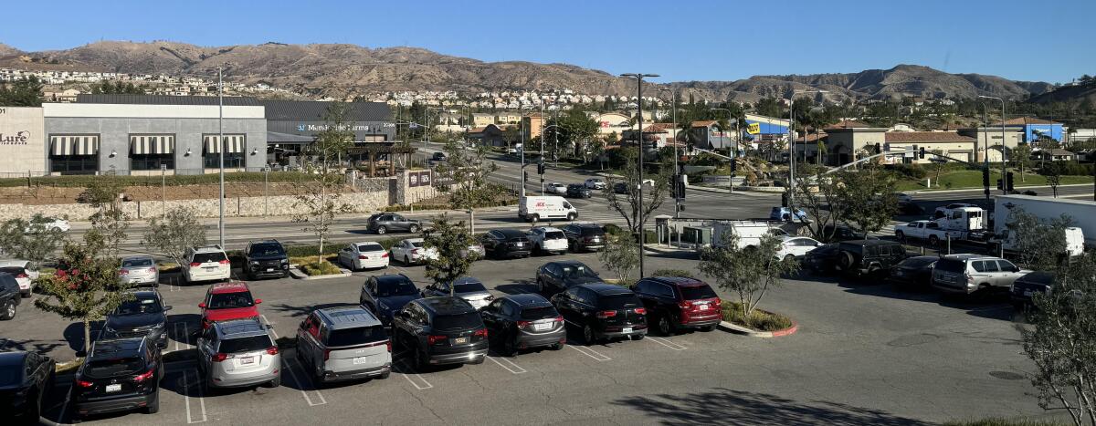 The skies in Porter Ranch looked clear Thursday morning.