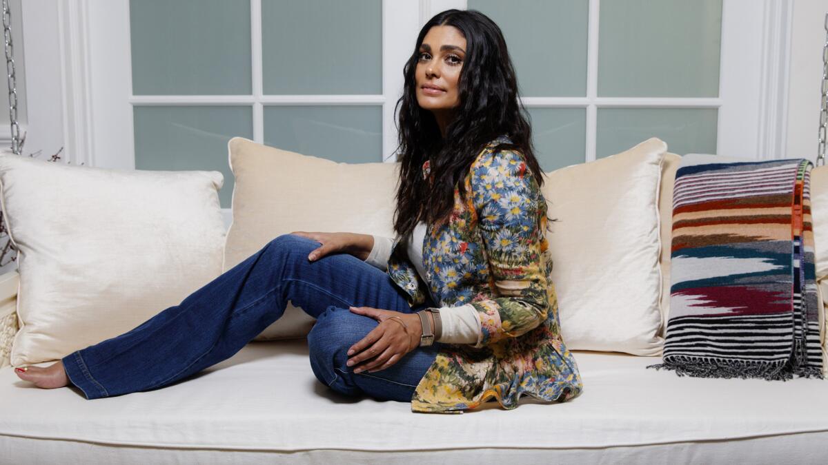 Fashion designer Rachel Roy at home in March.