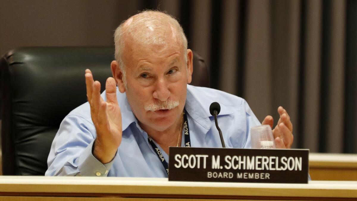 School board member Scott Schmerelson pressed to see consulting contracts.