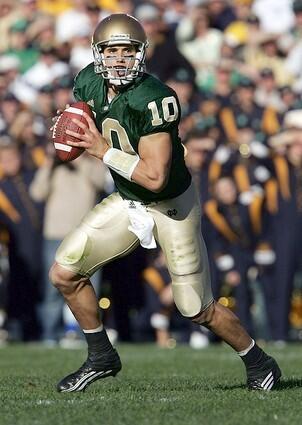 Notre Dame quarterback Brady Quinn